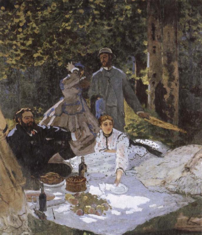 Claude Monet Le dejeuner sur i-herbe oil painting picture